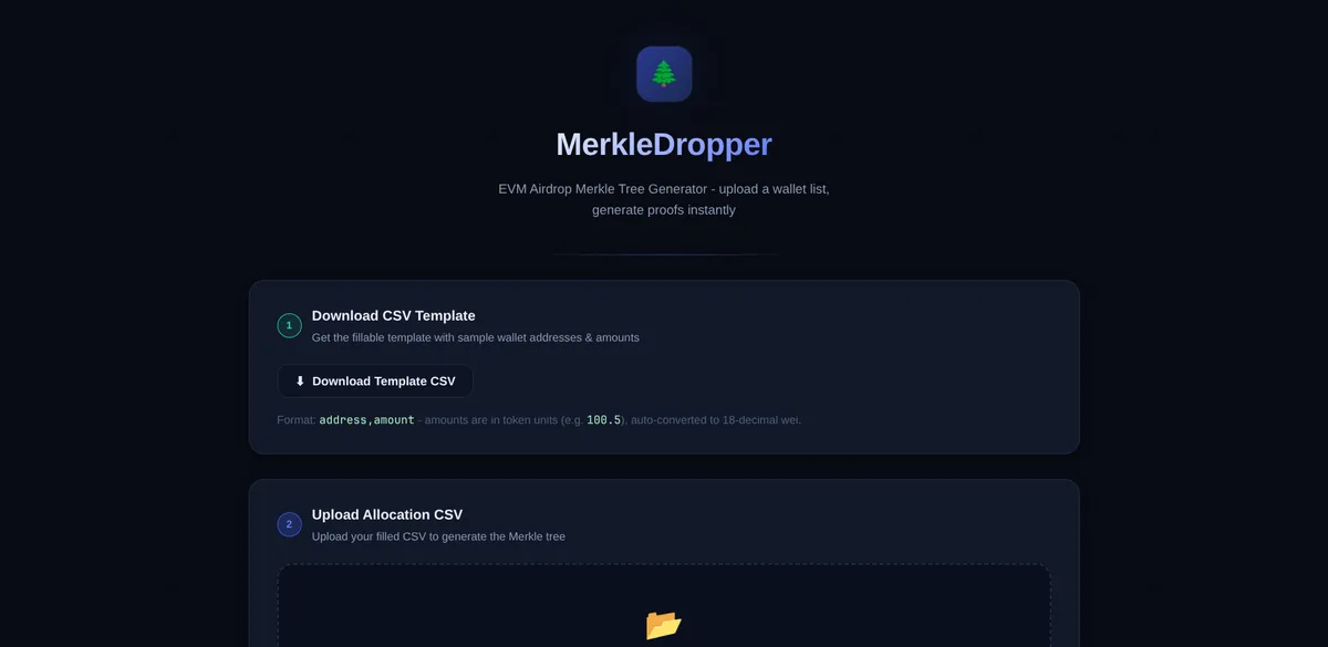 Screenshot of Merkler